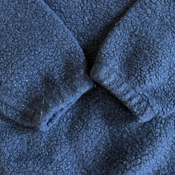 Women’s Outdoor Voices MegaFleece Snap Up Hoodie Navy Blue Wool Blend Size XS - Picture 5 of 8